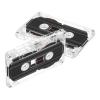Uonlytech 2 Pack 30 Minute Blank Cassette Tapes with Transparent Shell for Voice Recording Music Playback DIY Audio Projects and Teaching Materials view 1