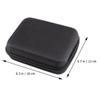 NAMOARLY EVA Cable Organizer Bag Cord Storage Pouch for Electronics Travel Portable Black Rectangular Cord Management Case view 2