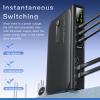 CUIFATI 36W Mini UPS, Uninterruptible Power Supply with LED Display, for Routers, Modems, Security Cameras, DC USB LAN POE Multi Voltage Outputs (US Plug 110V) view 3