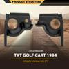 CNNELL Front Left & Right Speaker Housing Pods Compatible with EZGO TXT Golf Cart 1994 1995 1996 1997 1998 1999 2000 2001 2002 2003 2004 2005 2006 2007 2008 2009 2010 2011 2012 2013 Black view 4