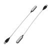 NOLITOY 2Pcs Portable USB Laptop Reading Lamps, Mini White Light Night Lamps for Notebook Computer, Compact USB Powered Desk Lights for Home and Office Use, Black view 1