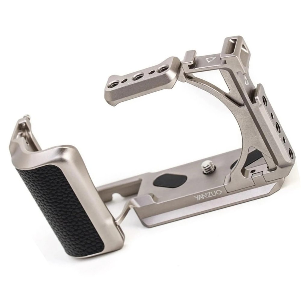 YANZUO Metal Rabbit Cage for Sony A6400/A6300/A6500 Camera Video Shooting Professional Video Mount (Titanium)