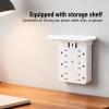 Fafeicy 6 Outlet Power Strip with Shelf, Protector Power Board with 6 AC Outlets 2 USB A 1 Type C Ports, 1875W High Rating, Retardant PC Material view 4