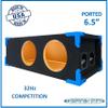32HZ Dual Ported/Vented Sub Box Subwoofer Enclosure Speaker Box 32Hz Custom Car Audio Competition Subwoofer Enclosure (6" Blue) view 2
