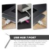 TOGEVAL 7-Port USB 3.0 Hub USB Port Expander for Laptop Computer with High-Speed Data Transfer for Office and Travel Use view 2