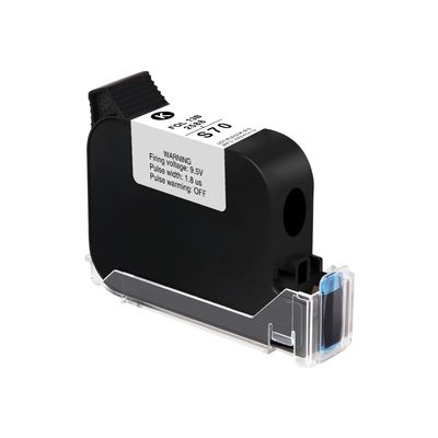 INPTNOV Black Quick-Drying Ink Cartridge, 42 ml, Ink, Print Height 2-12.7 mm