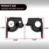 ANDPLAY Front Left & Right Speaker Housing Pods Compatible with EZGO TXT Golf Cart 1994 1995 1996 1997 1998 1999 2000 2001 2002 2003 2004 2005 2006 2007 2008 2009 2010 2011 2012 2013 Black view 4