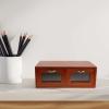 BUGUUYO Wood Monitor Stand with Acrylic Drawers Desktop Computer Riser and Desk Storage Organizer for Home Office Use view 4