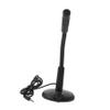 TOGEVAL Desktop Microphone 3.5Mm Interface Plastic Microphone with Base for Computer Gaming Chatting and Live Streaming, Black Desktop Mic for Laptop Voice Recording and Online Meetings view 1
