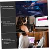BUGUUYO Desktop Microphone 3.5Mm Interface Chat Mic for Laptop Computer, Versatile Black Tabletop Microphone for Voice Recording and Online Meeting Use view 3