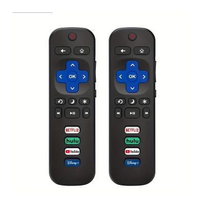 2 Remote ControlsCompatible with TCCompatible for RokuCompatible for Hisense Compatible for RokuCompatible for Onn RokuCompatible for PhilipsSmart TV