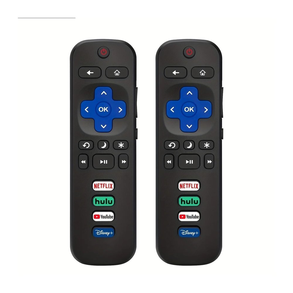 2 Remote ControlsCompatible with TCCompatible for RokuCompatible for Hisense Compatible for RokuCompatible for Onn RokuCompatible for PhilipsSmart TV