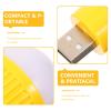 BUGUUYO 4Pcs USB Mini LED Light Bulbs Portable Small Night Lights for Home and Travel Emergency Use Yellow USB Lamps view 3