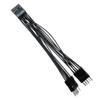 9Pin Splitter Cable for Computer Motherboard Audio Female to 2 Dual Male Cable view 2