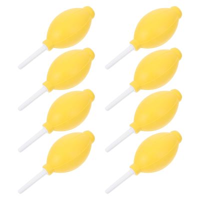 BUGUUYO 8Pcs Portable Camera Lens Air Blower Dust Cleaner Set for Photography, Small Compressed Air Dust Removal Tools, Yellow, Suitable for Lens and Sensor Cleaning Random Random Color