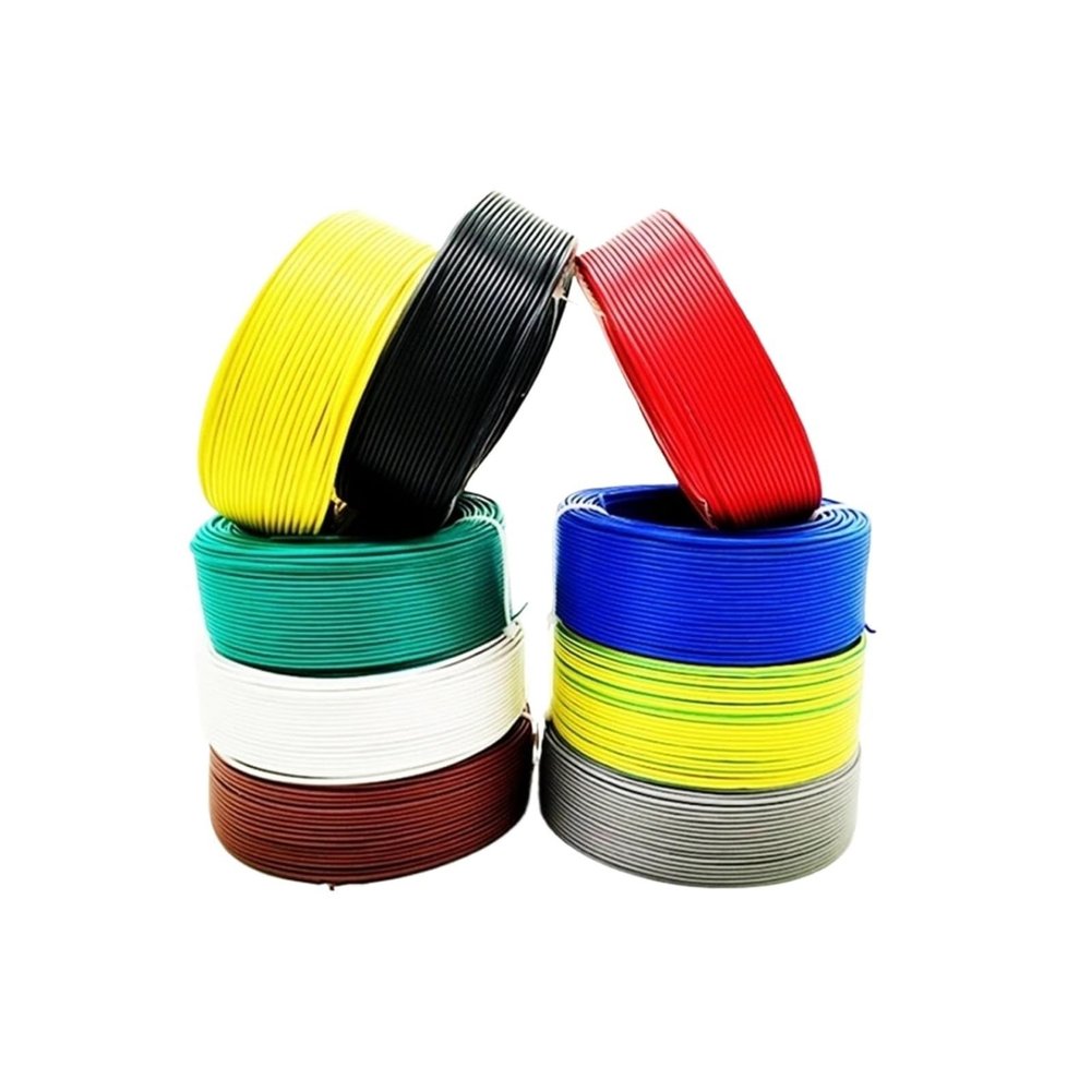 1pcs 100M Single Core 20AWG PVC Electronic Cable 0.5mm Pure Copper Wire(Yellow-Green)