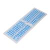 132 Keys Thai Keycaps Set, ABS OEM Height Translucent DIY Keyboard Keycaps Replacement, Compatible with 61 62 64 68 84 87 104 108 Mechanical Keyboards, Durable and Stylish Thai LAN (Blue) view 2