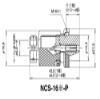 1pc NANABOSHI Aviation Plug NCS-162-P-CH view 3