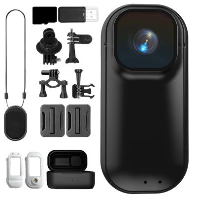4K HDPOV Waterproof Capture Camera, 2026 New 4K Ultra Wide Angle Multifunction Thumb Pocket Action Camera, for Outdoors Activities (Black,64G)