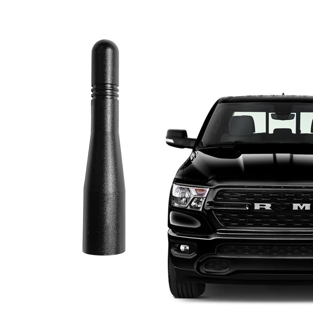 3.8 Inch Short Antenna for Ford Mustang 2010-2014 - Black Aluminum Replacement Mast, Car Wash Safe & Easy Install, Mustang Exterior Mods & Accessories