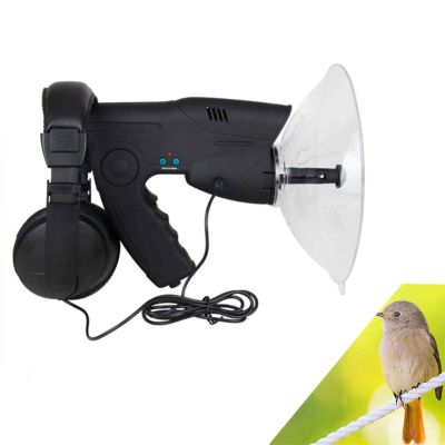 EHVYBDX Portable Parabolic Microphone Monoculars, 8X Monocular Sound Amplifier, Sound Amplifier Ear Bionic and Birds Observing Telescope, Nature Observing and Listening Digital D