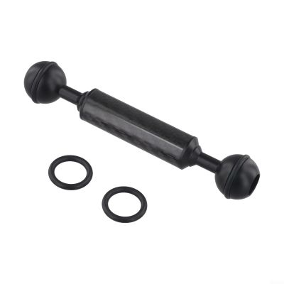 Dual Ball Buoyancy Extension Rod for Underwater Photography, Carbon Fiber and Aluminum Alloy, 8 Sizes from 5 to 12 Inches, Compatible with Action Cameras and Fill Lights(5 inches)
