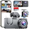 3 Channel Dash Cam Front and Rear Inside, Bulit a 32GB Card, Dash Camera for Cars,4K Full HD 2.0'' IPS Screen Dashcam with G-Sensor, IR Night Vision, WDR, Loop Recording, 24H Parking ModeXC-X37 view 1