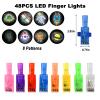 GOLDGE 48 LED Finger Lights-Space themed Party Favors for Kids view 2