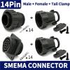 KKSVNVAMF 1/5/20/50 Sets 4P/9P/14Pin AMP/TE Type SMEMA SMT Equipment Signal Connector Aviation Plug 182645 182919 182647 182649 206043(14p Male Female Set,1 Set) view 2