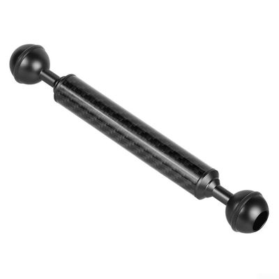 Dual Ball Buoyancy Extension Rod for Underwater Photography, Carbon Fiber and Aluminum Alloy, 8 Sizes from 5 to 12 Inches, Compatible with Action Cameras and Fill Lights(7 inches)