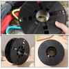 SOESFOUFU Extension Cord Reel Wire Organizer Plastic Electrical Cable Holder Cord Management Reel for Camping Rv Motorhome Black 1Kg Capacity view 3
