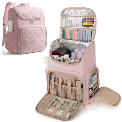 Marscamd Insulated Hairstylist Travel Bag Backpack with Detachable Divider
