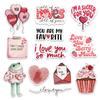 12 Pcs Funny Valentine Love Stickers Romantic Cute Messages Gifts for Teens Couples Friends Students for Laptop Water Bottle Tumbler Notebook Journal Scrapbook Phone Case Decoration Set 8 Inches view 1