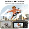 4K Digital Camera for Photography, 64MP Vlogging Camera for YouTube with 180 Flip Screen, 18X Zoom UHD Autofocus Video Camara, Compact with 32GB Micro SD Card for Kids, Teens, Boys & Girls, Beginners view 2