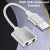 APGLSXY Portable USB External Sound Card Adapter with Integrated Headset & Mic Holes view 4
