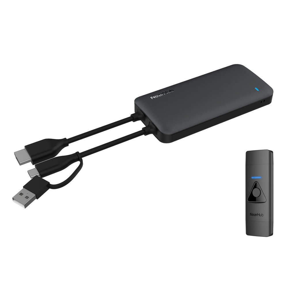 NearHub Tail Wireless Casting Plug & Play, No Wi-Fi/Cable, and Directly transmits Content from Your PC/Smartphone to the NearHub Whiteboard S Pro55-S Pro 86,Compatible with Windows/macOS/iOS/Android