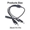 APGLSXY Power Cable DC5.5mmx2.1mm Connector Extension Cord Female to Male Port Extender Cable Line for Camera Routers LED Light view 4