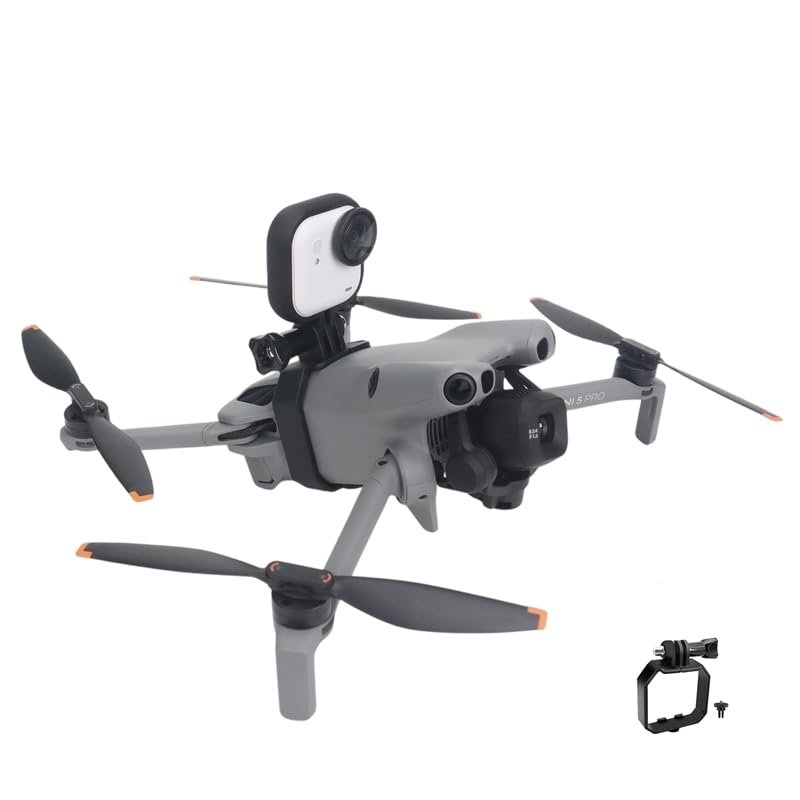 Expansion Bracket For DJI Mini 5 Pro, fit Sport Camera 360 GO Ultra, Lightweight Design Compact Drone Mini 5 Pro Top Mount.
