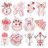 12 Pcs Pink Valentine Aesthetic Stickers Cute Sweet Romantic Designs Gifts for Teens Girls Wife Husband Boyfriend Girlfriend for Laptop Water Bottle Tumbler Notebook Journal Scrapbook Phone 4 Inches view 1