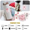 12 Pcs Pink Valentine Aesthetic Stickers Cute Sweet Romantic Designs Gifts for Teens Girls Wife Husband Boyfriend Girlfriend for Laptop Water Bottle Tumbler Notebook Journal Scrapbook Phone 4 Inches view 3