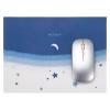 PATIKIL Painting Mouse Pad, 13.6 x 10.4 Non-Slip Rubber Mouse Mat Oil Painting Series Printed Desk Mat for Office Home Laptop Computer Desk Accessories, Blue Moon view 1
