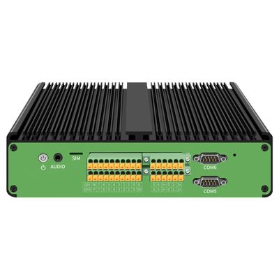 UDPTCP Fanless Mini PC I3-7100U(2*DDR4~32G) with 4*i210 Gigabit LAN,GPIO/Triple Display/RS485,SIM Card Slot,Support Dual Band WiFi for Industry Business/Linux Centos Ubuntu Window,NO RAM NO SSD