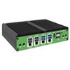 UDPTCP Fanless Mini PC I3-7100U(2*DDR4~32G) with 4*i210 Gigabit LAN,GPIO/Triple Display/RS485,SIM Card Slot,Support Dual Band WiFi for Industry Business/Linux Centos Ubuntu Window,NO RAM NO SSD view 2
