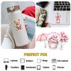 12 Pcs Sweet Valentine Pink Aesthetic Stickers Romantic Love Designs Gifts for Teens Girls Wife Husband Boyfriend Girlfriend for Laptop Water Bottle Tumbler Notebook Journal Scrapbook Phone 6 Inches view 3