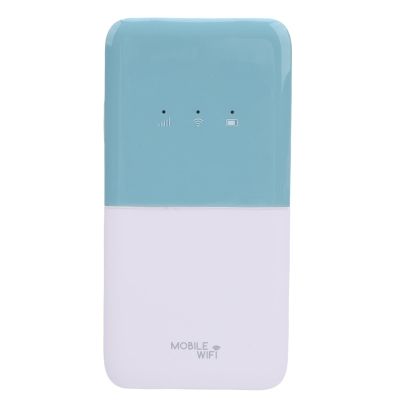 ERYUE Portable WiFi Hotspot Device with 4G LET High Speed Connection, Ideal for Live Streaming, Gaming, and Studying, 4.33x2.17x0.55in Size (White Green)