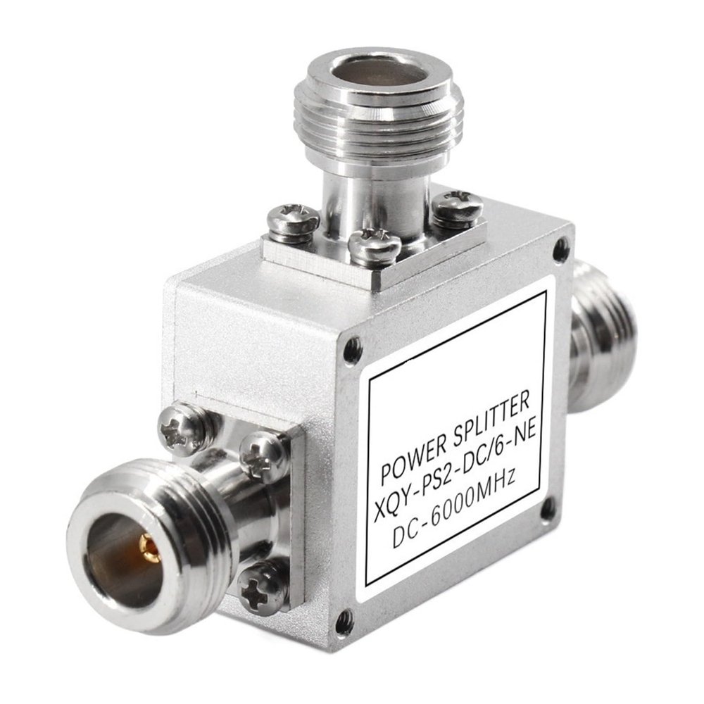 AJDFVHJF 6G Passive Power Divider Coaxial N-Connector Power Sharer 6000MHz 1 to 2