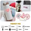 12 Pcs Valentine Love Theme Stickers Cute Heart Graphics Gifts for Kids Teens Students Teachers Classmates for Laptop Bottle Tumbler Notebook Scrapbook Phone Case Decoration 6 Inches view 3