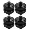 CHICAMPERA 4Pcs 1/4 Inch Double Thread Camera Mount Tripod Screw Adapter for Flash Shoe Mount, Compatible with Light Stand, Photography Studio and Video Accessories view 1