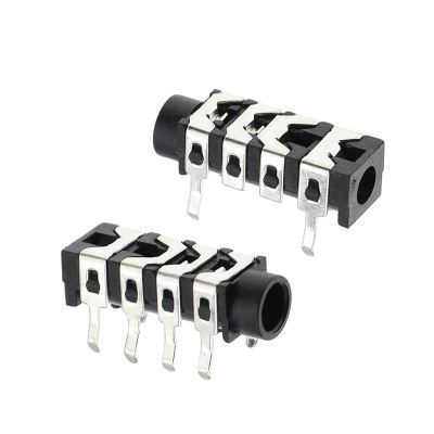 100Pcs 3.5mm 6Pin Stereo Headphone Jack Earphone Socket Socket PJ313 The 4 Section Of the 6 pin BJXKHFPIV