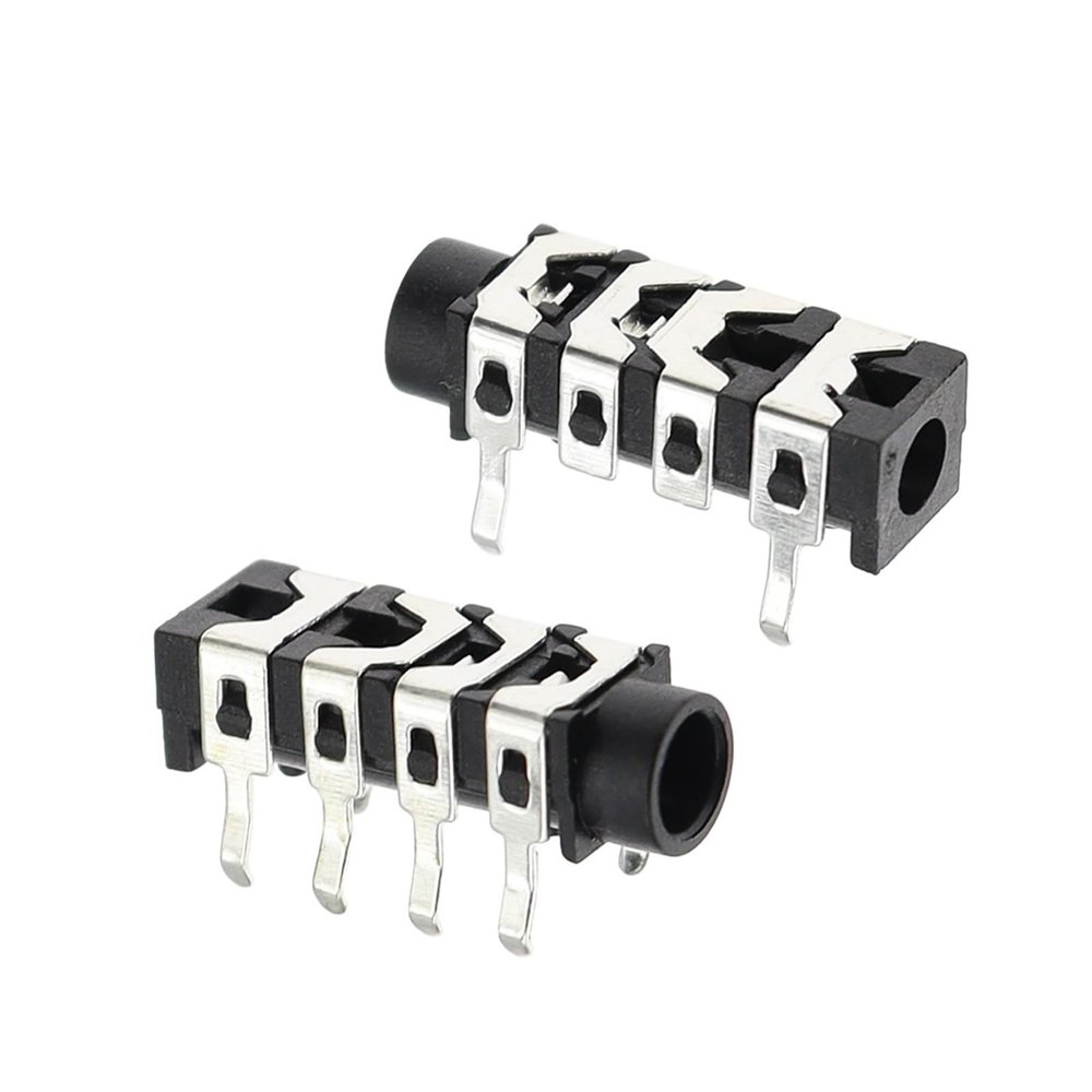 100Pcs 3.5mm 6Pin Stereo Headphone Jack Earphone Socket Socket PJ313 The 4 Section Of the 6 pin BJXKHFPIV